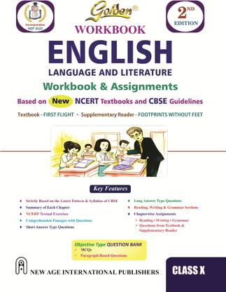 Golden English Workbook and Assignment: Language and Literature Based on NEW NCERT Textbook First Flight and Footprints without feet for Class - 10 (For CBSE 2024 Board Exams)