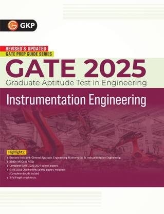 GKP GATE 2025 : Instrumentation Engineering - Guide (Includes Solved papers 2020-24 & 3 Mock tests)