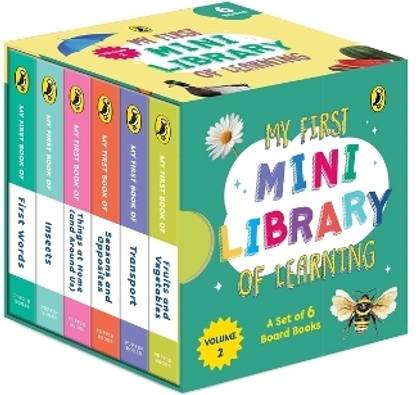 My First MINI Library of Learning: A box set of six early learning board books for toddlers (Volume 2) | Fruits & Vegetables, Transport, Seasons & Opposites, Things at Home, Insects, First Words | Expertly researched, carefully curated board books