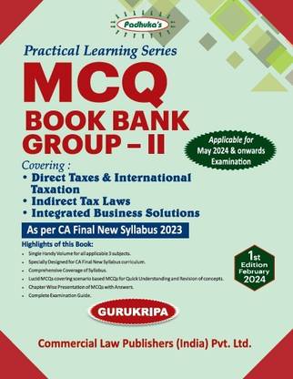 Practical Learning Series MCQ Book Bank Group-II As per CA Final New Syllabus 2023