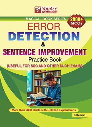MAGICAL BOOK SERIES:Practice Book Error Detection & Sentence Improvement FOR SSC, CDS, NDA, BANKING, MBA and ALL OTHER SUCH EXAMS