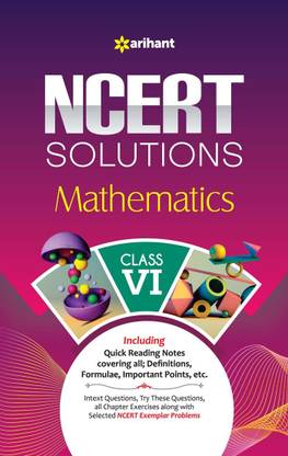 Arihant NCERT Solutions Guide for Class 6 Mathematics 2024 Chapterwise Notes, Definitions, Keywords, Paheli and Boojho Questions, NCERT and Exemplar Solutions