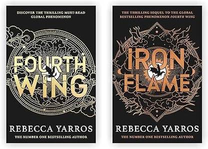 The Empyrean Series Collection 2 Books Set By Rebecca Yarros (Fourth Wing, Iron Flame)