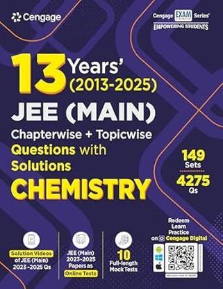 13 Years? Jee (Main) (2013-2025) Chapterwise Topicwise Chemistry Solved Questions (English, Paperback,