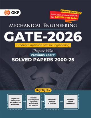 Gate 2026 : Mechanical Engineering - 25 Years' Chapter-Wise Solved Pap