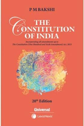 The Constitution of India | 20th Edition  - P M Bakshi Constitution of India