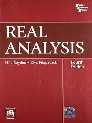 Real Analysis by H.L.Royden, P.M. Fitzpatrick