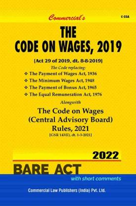 The Code on Wages, 2019 - 2022/ Edition