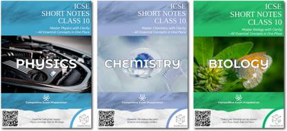 DARVERSE Class 10th Science Notes | ICSE Class 10 Science Notes | Key Concepts and Important Diagrams for Class 10th Science ICSE | Physics, Chemistry and Biology Complete Notes for Class 10 ICSE | Complete Study Package for Class 10 Science  - Complete Study Package for ICSE Class 10th Physics, Chemistry and Biology