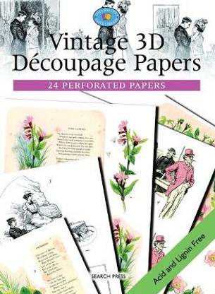 Crafter's Paper Library: Vintage 3D Decoupage Papers