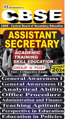 CBSE Assistant Secretary Group A (Academic, Training, Skill Education) Recruitment 2024 (Set of 8 Books)