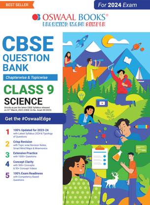 Oswaal CBSE Class 9 Science Question Bank (2024 Exam)