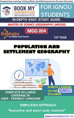IGNOU MGG 004 Population and Settlement Geography Study Guide (In Depth Guide) for Ignou Student