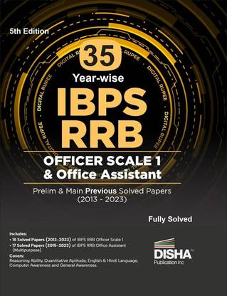 35 Ibps Rrb Officer Scale 1 & Office Assistant Prelim & Main Previous Year-Wise Solved Papers (2013 - 2023)