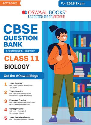Oswaal CBSE Question Bank Class 11 Biology, Chapterwise and Topicwise Solved Papers For 2025 Exams