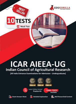ICAR AIEEA UG : All India Entrance Examination for Admission 2023 - 10 Full Length Mock Tests (Physics, Chemistry, Mathematics, Biology and Agriculture) with Free Access to Online Tests  - .