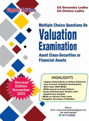Multiple Choice Question on Valuation Examination (Assets Class- Securities or Financial