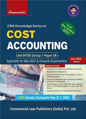 COST ACCOUNTING CMA INTER GROUP - 1 PAPER -8