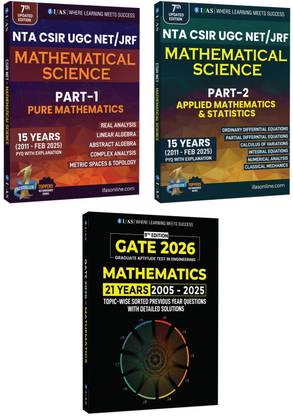 CSIR NET Mathematical Science & GATE Mathematics PYQ Book | Mathematics Previous Year Question Papers  - 2024 | With Detailed Solutions (2011 to July 2024) | Part - 1 Pure Mathematics, Part - 2 Applied & Statistics Mathematics |(2005 to 2024) Gate Mathematics Questions Papers Bestselling Chapterwise & Topicwise PYQ Book for NTA CSIR NET/JRF, GATE & SET Mathematics Exams | Two Brothers Publications