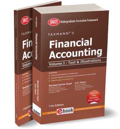 Taxmann's Financial Accounting (UGCF | 2 Vols.) – Comprehensive & Well-illustrated textbook Aligned with Ind-AS/AS & Relevant Statutes for Students of Commerce & Management | B.Com.