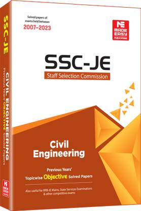SSC : JE Civil Engineering 2024- Previous Year Objective Solved Papers- 1