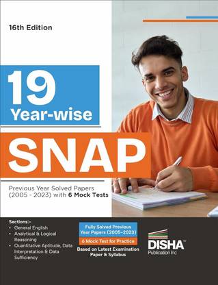 19 Year-wise SNAP Solved Papers (2005 - 2023) with 5 Mock Tests 16th Edition