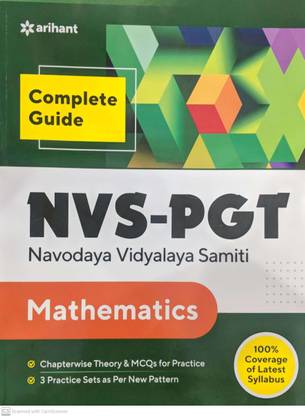 NVS PGT Mathematics Guide