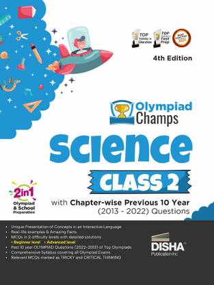 Olympiad Champs Science Class 2 with Chapter-Wise Previous 10 Year (2013 - 2022) Questions Complete Prep Guide with Theory, Pyqs, Past & Practice Exercise