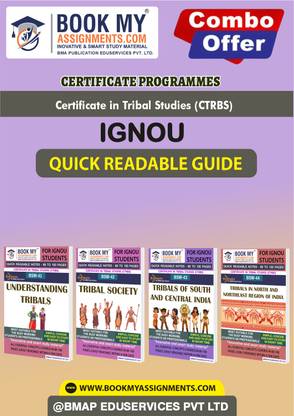 IGNOU BSW41 BSW42 BSW43 BSW44 Study Guide (Quick Readable Notes) for Ignou Student Certificate in Tribal Studies (CTRBS) In English