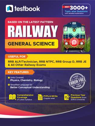 Railway: General Science | 3000+ MCQs | Useful for RRB ASM, RRB Group D, RRB JE  - RRB JE, RRB JE CE, RRB JE EC, RRB JE EE, RRB JE IT, RRB JE ME