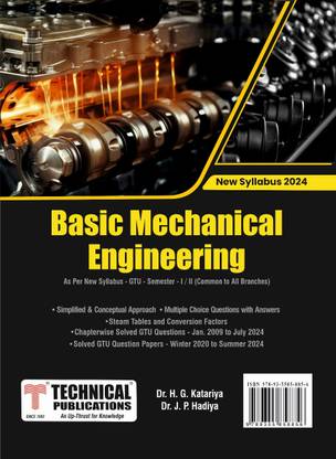 Basic Mechanical Engineering for GTU 24 Course (I/II- COMMON)