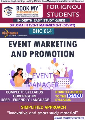 IGNOU BHC 14 Event Marketing and Promotion Study Material (In Depth Guide) For Ignou Student