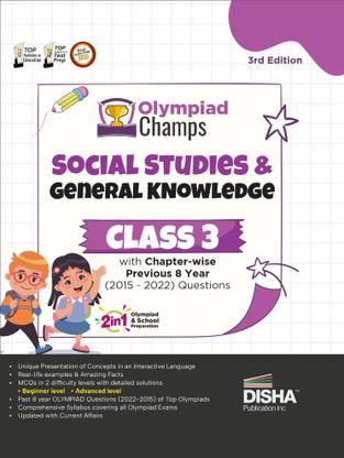 Olympiad Champs Social Studies & General Knowledge Class 3 with Chapter-Wise Previous 8 Year (2015 - 2022) Questions Complete Prep Guide with Theory, Pyqs, Past & Practice Exercise