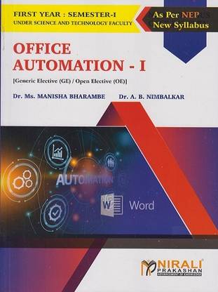 OFFICE AUTOMATION 1 - BSc Computer Science – Semester 1 - As Per NEP Syllabus