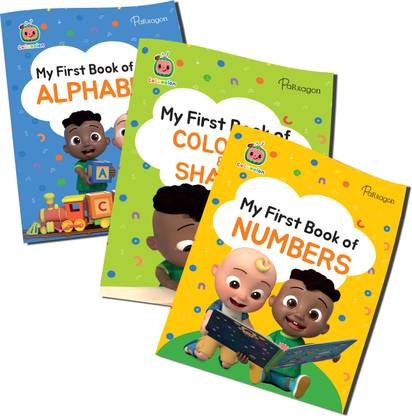 CoComelon My First Set of 3 Early Learning Books | Learn About Shapes, Alphabet & Numbers | Early Learning Books For 3 to 6 Year old