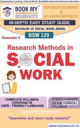 IGNOU BSW 129 Research Methods in Social Work Study Material (In Depth Guide) For Ignou Student
