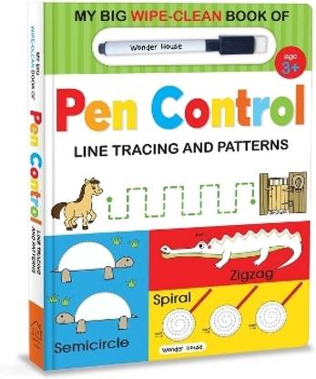 My Big Wipe and Clean Book of Pen Control for Kids Line Tracing and Patterns  - By Miss & Chief