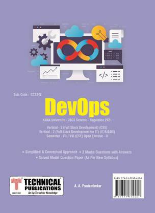 DevOps for BE Anna University R21CBCS (V,VI,VII,VIII (Vertical II - CSE / IT / AI&DS - CCS342)) & (VII/VIII - ECE/Open Elective-II)