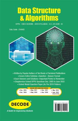 Data Structures & Algorithms for SPPU 19 Course (SE - III - IT - 214443) (Decode)
