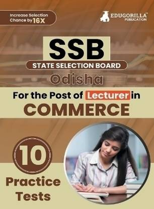 SSB Odisha Lecturer Commerce Exam Book  - 2024 (English Edition) | State Selection Board | 10 Practice Tests (1000 Solved MCQs) with Free Access To Online Tests