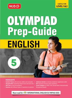 MTG Olympiad Prep-Guide Class 5 English (IEO) - Detailed Theory, Self Test with IEO Topicwise Previous Year Question Paper For SOF 2024-25 Exam