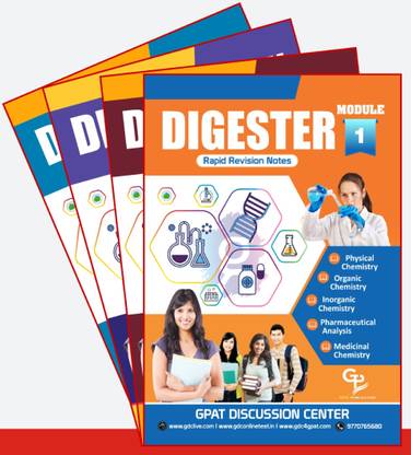 DIGESTER | RAPID REVISION BOOKS FOR GPAT (Set Of 4 Books) with 4 Disc