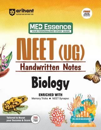 Arihant NEET (UG) Biology Handwritten Notes for Exam 2026 | NEET Synapse, Memory Tricks & Detailed Diagrams | First and Only NEET Targeted Handwritten Notes