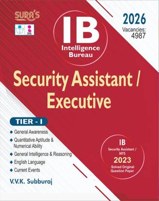 SURA`S IB Intelligence Bureau Security Assistant / Executive Tier-I Exam Book Guide in English Medium - 2026