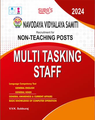 SURA`S NVS (NAVODAYA VIDYALAYA SAMITI) Non-Teaching Posts MTS Multi Tasking Staff Exam Book Guide in English Medium 2024