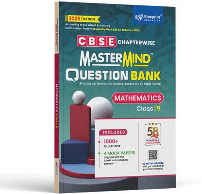 Mastermind CBSE Question Bank Class 9 Mathematics Exam 2026 (Chapterwise Based On Latest Syllabus Pattern)