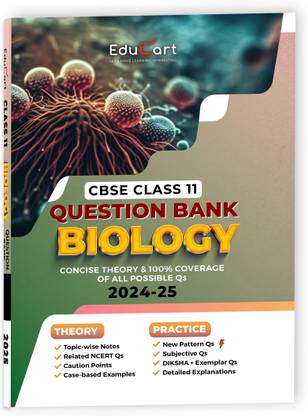 Educart CBSE Question Bank Class 11 Biology 2024-25 (For 2025 Board Exams)