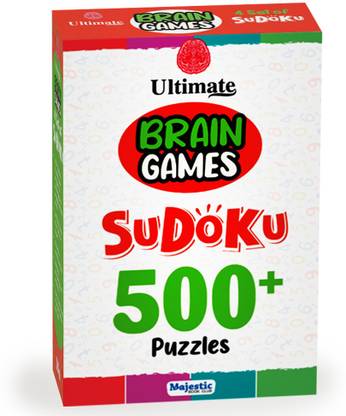 The Ultimate Brain Games- Sudoku for Children and Adults: Set of 4 Books Brain Booster Activity for kids More than 500 Activity Varying levels of difficulty from easy to hard Perfect Paperback