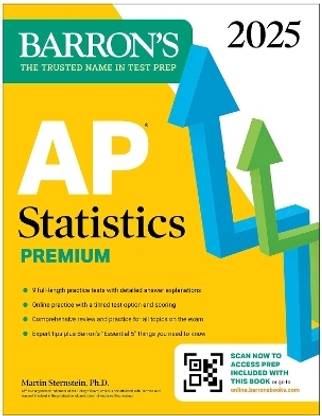 AP Statistics Premium, 2025: Prep Book with 9 Practice Tests + Comprehensive Review + Online Practice