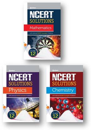 CBSE Class 12th NCERT Solutions Physics, Chemistry, Mathematics ( Combo Set of 3 Books )